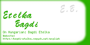 etelka bagdi business card